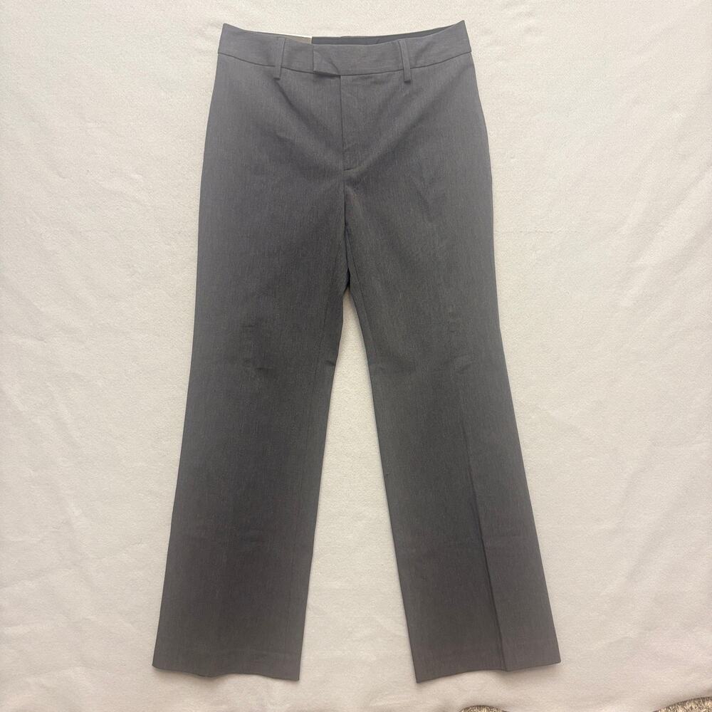 Banana Republic Harrison Dress Pants Mid Rise Gray Straight Leg Trouser NWT 6R
